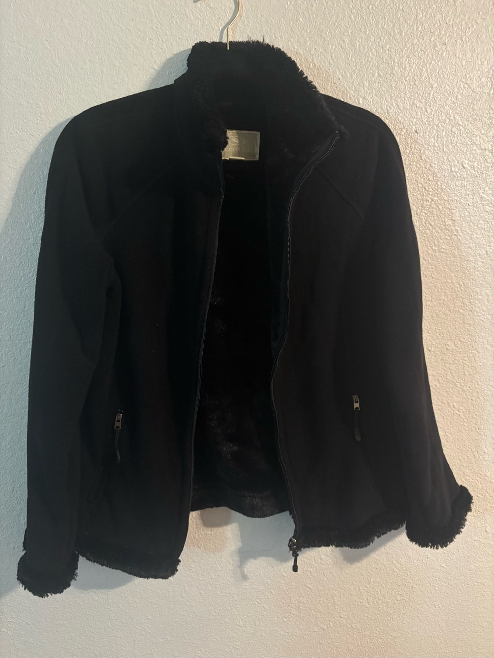 Green Tea Black Faux-Fur Lined Women’s Jacket
